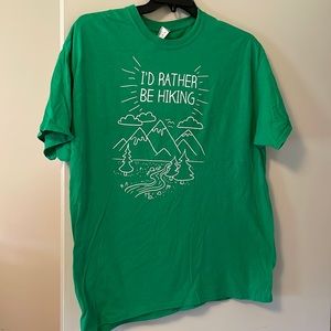 I’d Rather Be Hiking Graphic tee XL